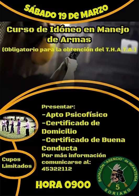 COMUNICADO MANEJO DE ARMAS