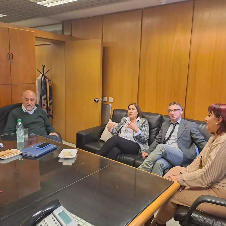 Maria fajardo con Mieres