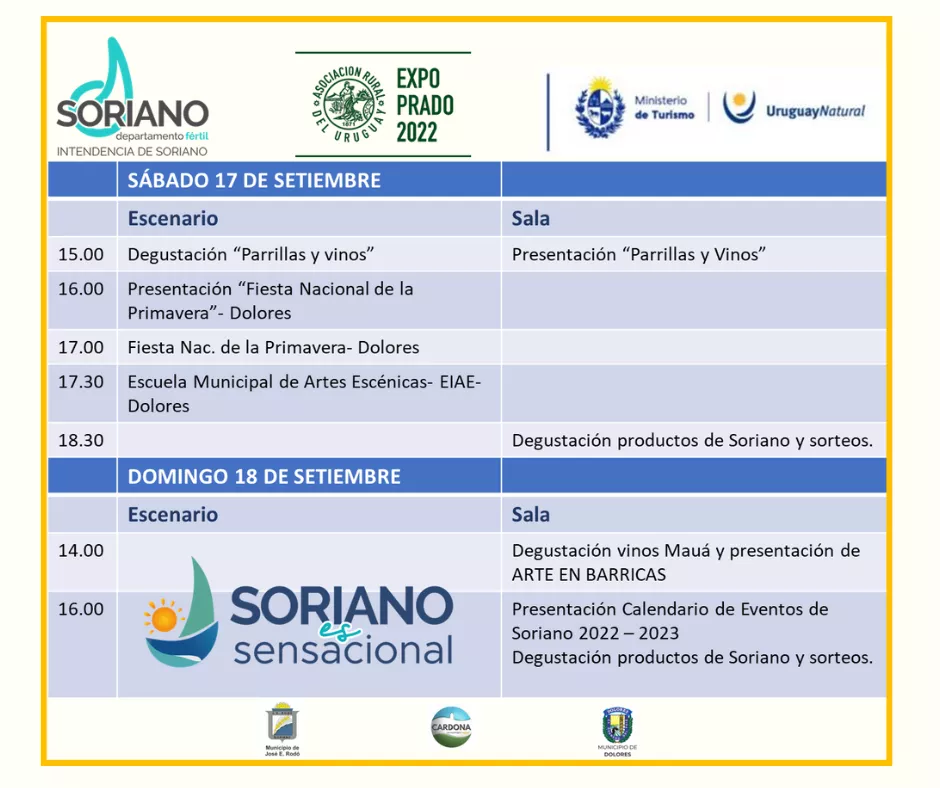 Agenda Soriano en EXPO PRADO 2022