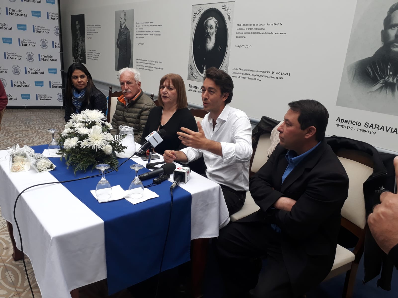 Juan Sartori en la nzamiento de candidaturas