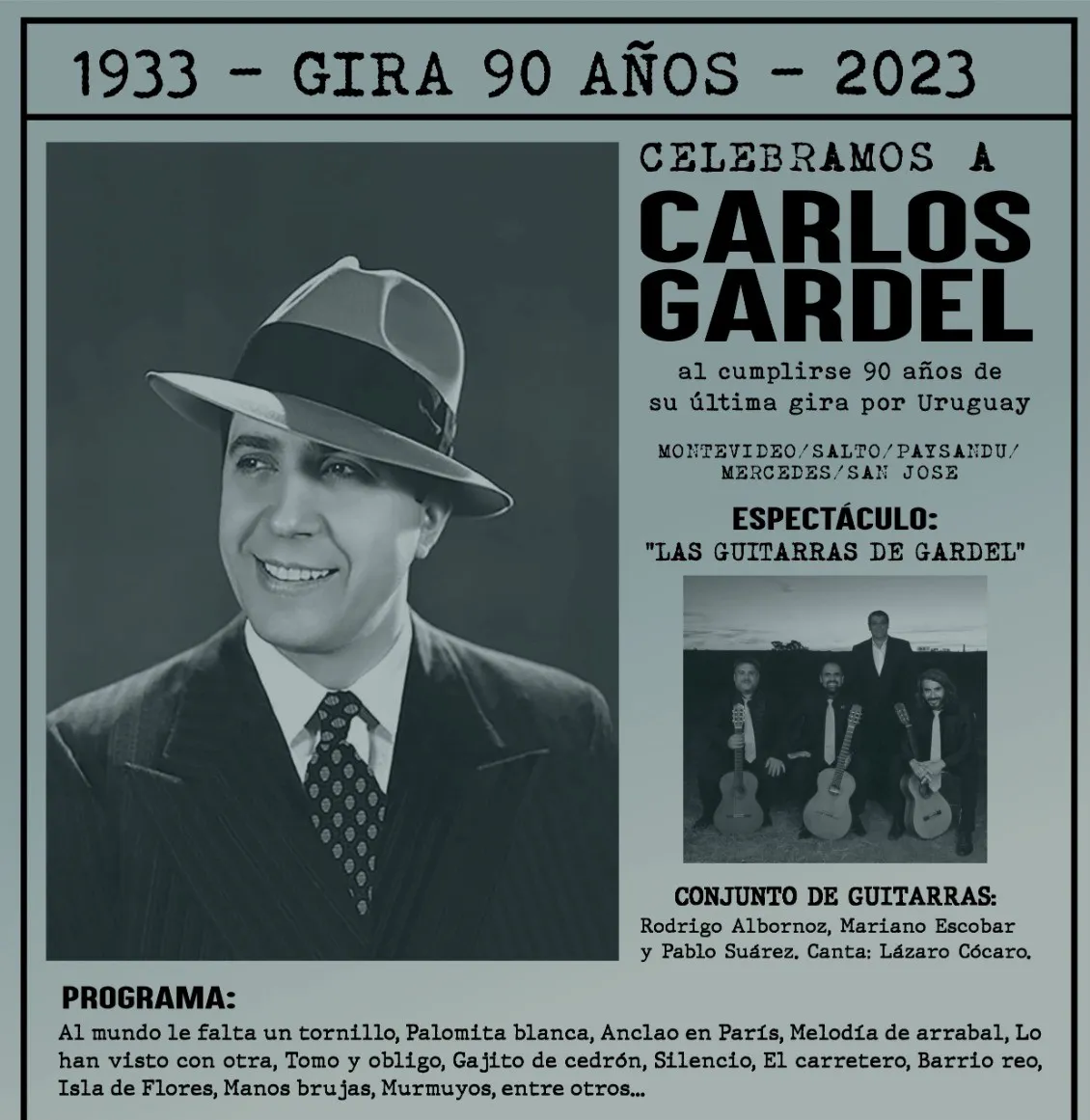 Gardel en teatro 28 de febrero