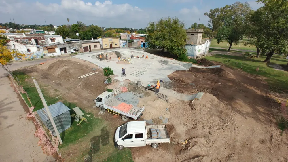 obras pista skate avances - 2