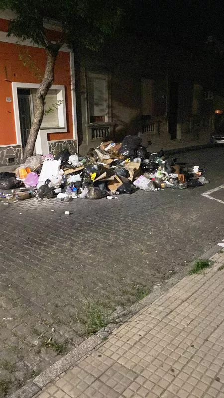 basura en la calle