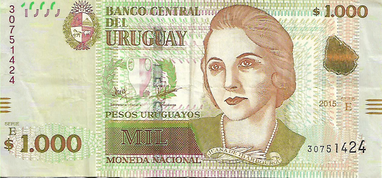 billete 1000 uruguayo