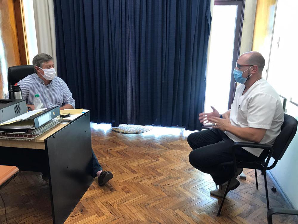Intendente Besozzi recibio al Director de la RAP, Dr. Juan Carlos Daruech