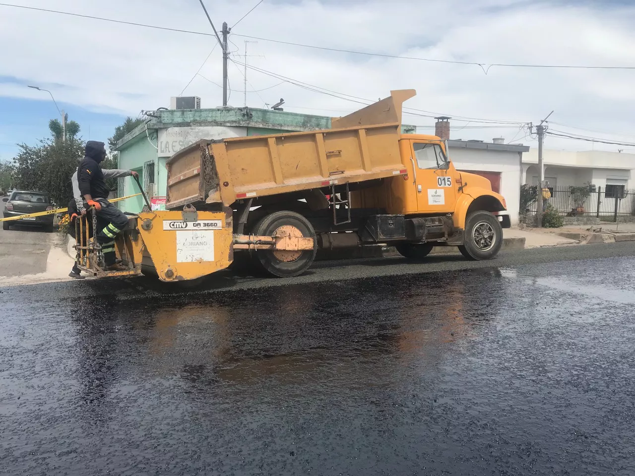 Cardona - obras asfaltado Pacheco y Obes 2