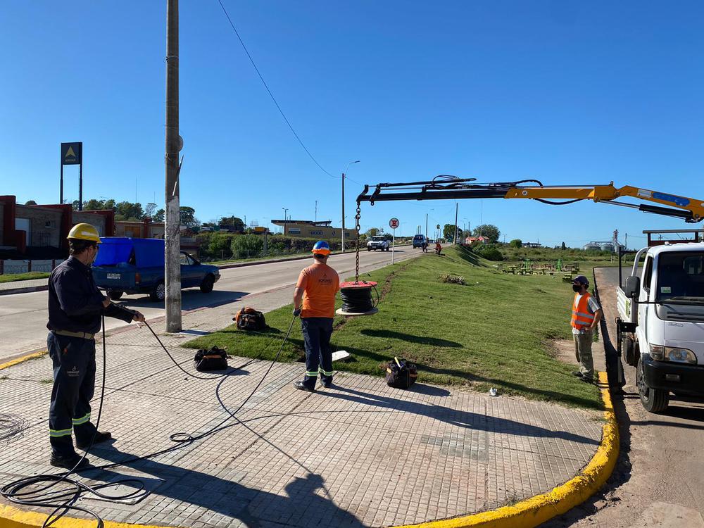 obras acceso barrio Túnel 1