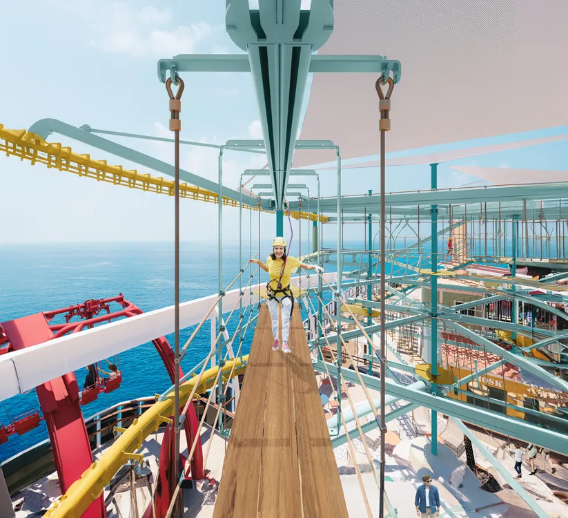 MSC World America_High Trail Ropes Course