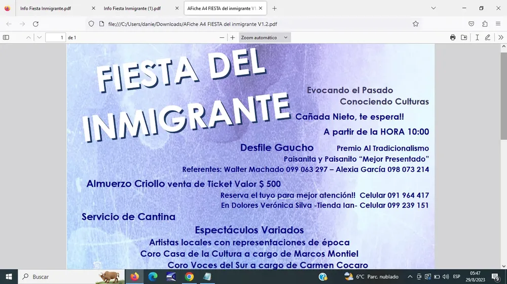 fiesta del inmigrante