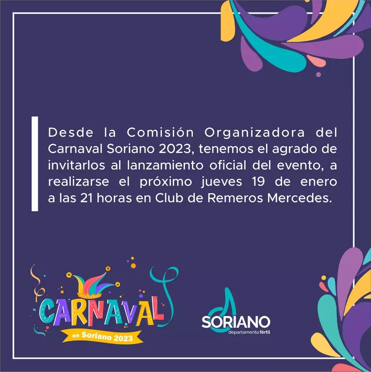 Invitación Carnaval 2023