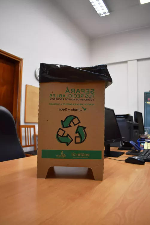 recolección reciclables - papeleras para oficinas - 1