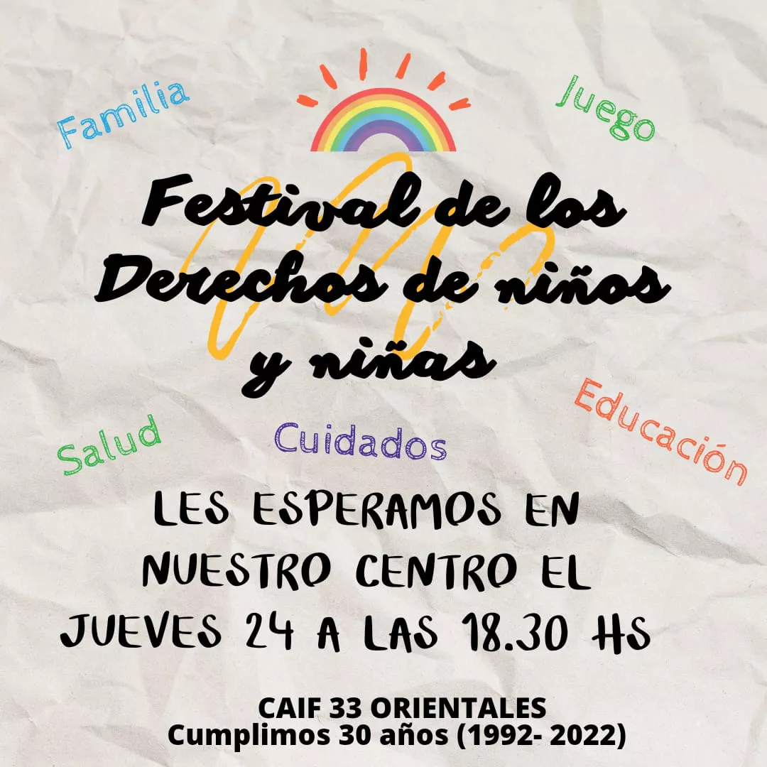 FESTIVAL DE LOS DERECHOS DE IÑOS Y NIÑAS